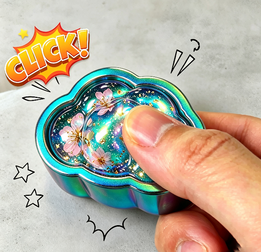 Handmade Puffy Cloud Fidget Clicker Resin Mold