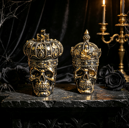 Crowned Skull Ornament Resin Mold