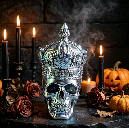 Crowned Skull Ornament Resin Mold