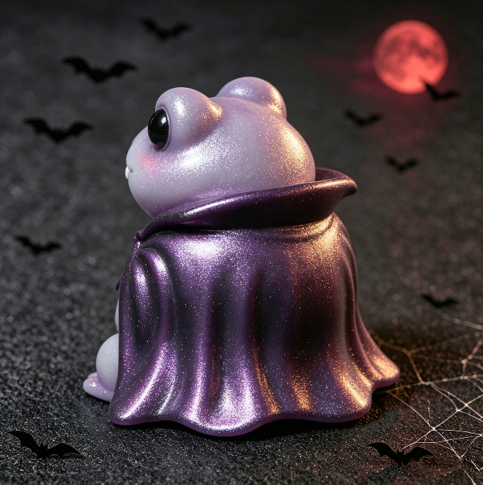 Handmade Cute Vampire Frog Figurine Resin Mold