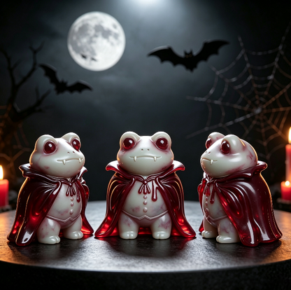 Handmade Cute Vampire Frog Figurine Resin Mold