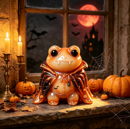 Handmade Cute Vampire Frog Figurine Resin Mold
