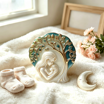 Mother & Child Tree of Life Wall Decor Resin Mold