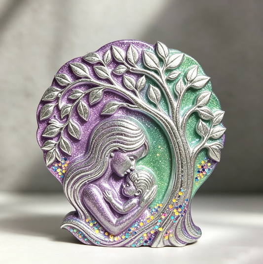 Mother & Child Tree of Life Wall Decor Resin Mold