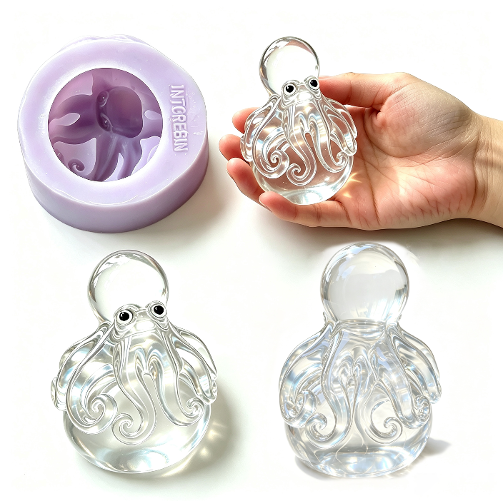 Handmade Octopus Ball Figurine Resin Mold