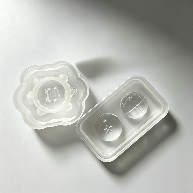 Handmade Cute Turtle Fidget Clicker Resin Mold【1 Base & 2 Turtle-Shaped Lids】
