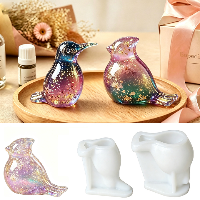 Adorable Bird Figurine Design