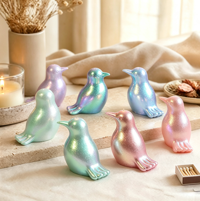Adorable Bird Figurine Design
