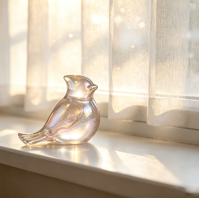 Adorable Bird Figurine Design