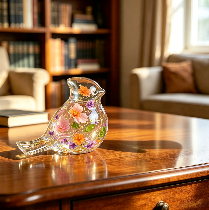 Adorable Bird Figurine Design