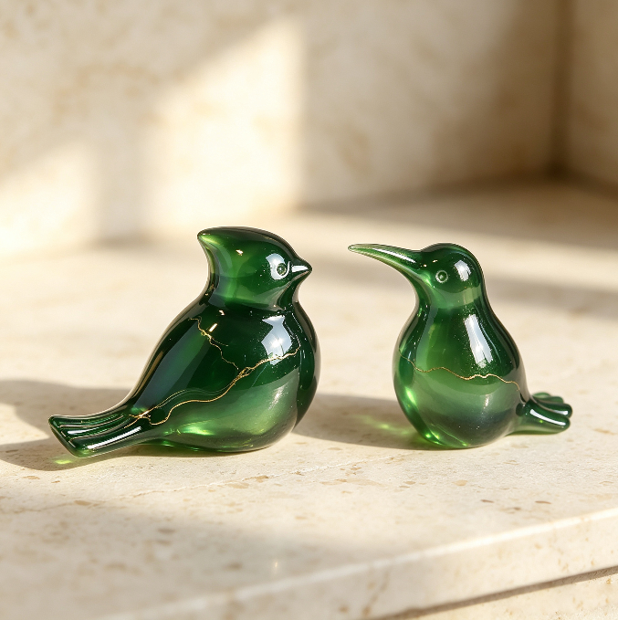 Adorable Bird Figurine Design