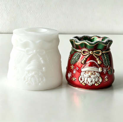 Cute Christmas Santa Snowman & Gingerbread Man Storage Bag Resin Mold