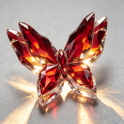 Handmade Diamond-Cut Double-Layer Butterfly Figurine Resin Mold