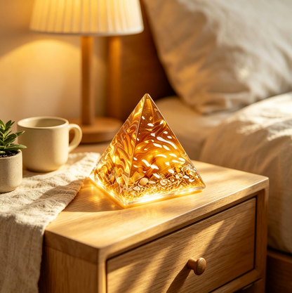 Handmade Water Ripple Pyramid Decorative Figurine Resin Mold