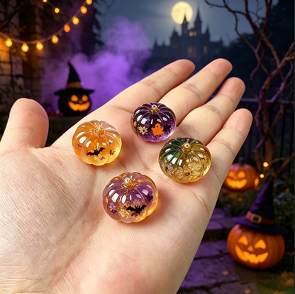 4-in-1 Cute Mini Pumpkin Decorative Figurine Resin Mold