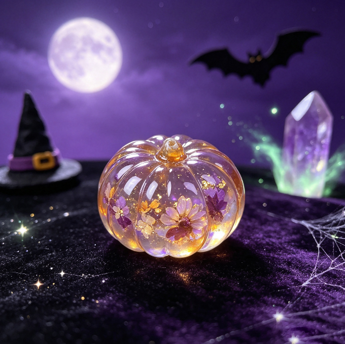 4-in-1 Cute Mini Pumpkin Decorative Figurine Resin Mold