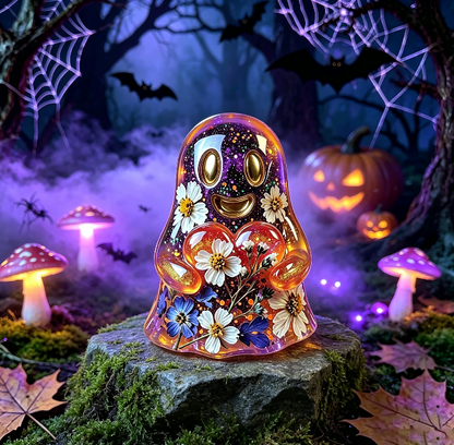 Cute Ghost Holding Heart Figurine Resin Mold