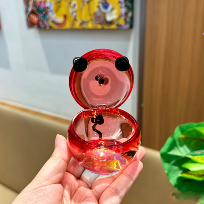 Handmade Cute Little Devil Apple Flip-Top Storage Jar Resin Mold