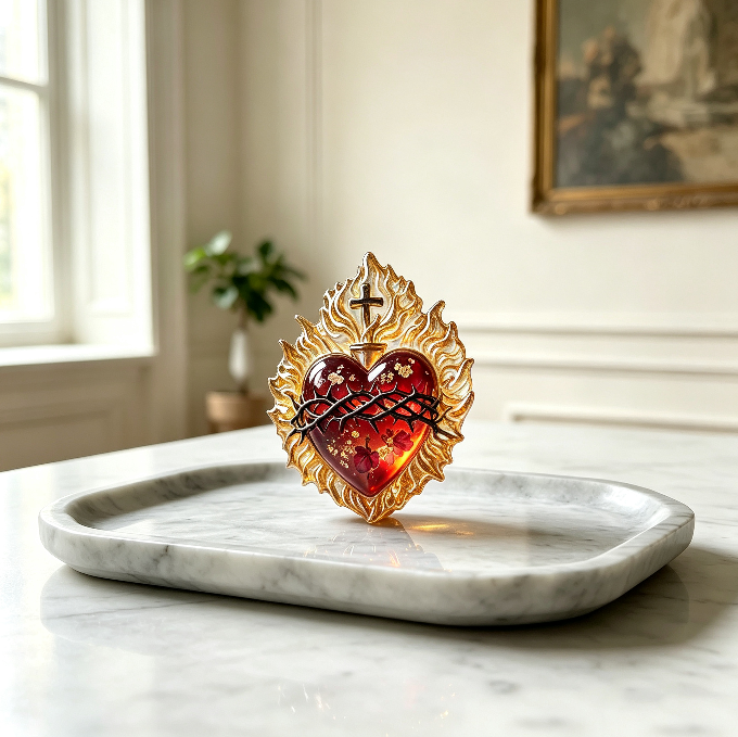 3-in-1 Sacred Heart Decorative Resin Mold
