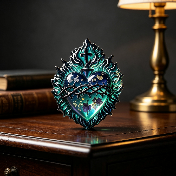 3-in-1 Sacred Heart Decorative Resin Mold