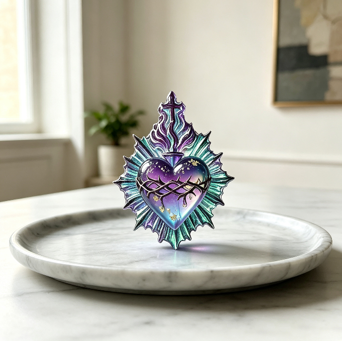 3-in-1 Sacred Heart Decorative Resin Mold