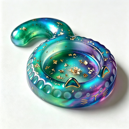 Cute Cat-Shaped Storage Tray Resin Mold