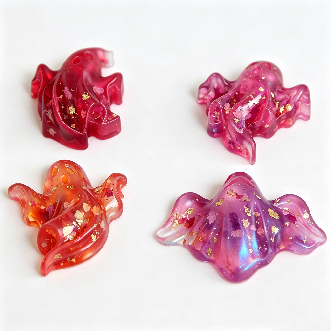 Spooky Ghost Skull Decorative Figurine Resin Mold