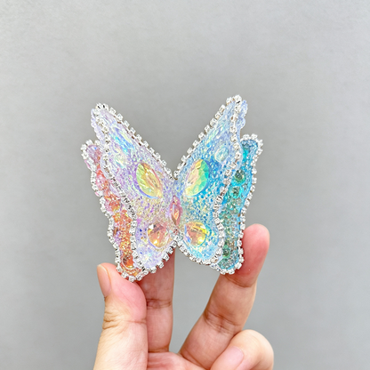 Handmade Diamond-Cut Double-Layer Wing Butterfly Decorative Resin Mold