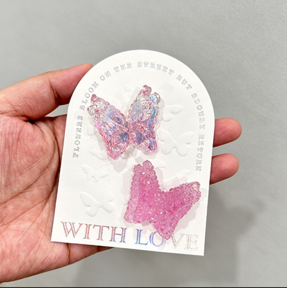 Handmade Diamond-Cut Double-Layer Wing Butterfly Decorative Resin Mold