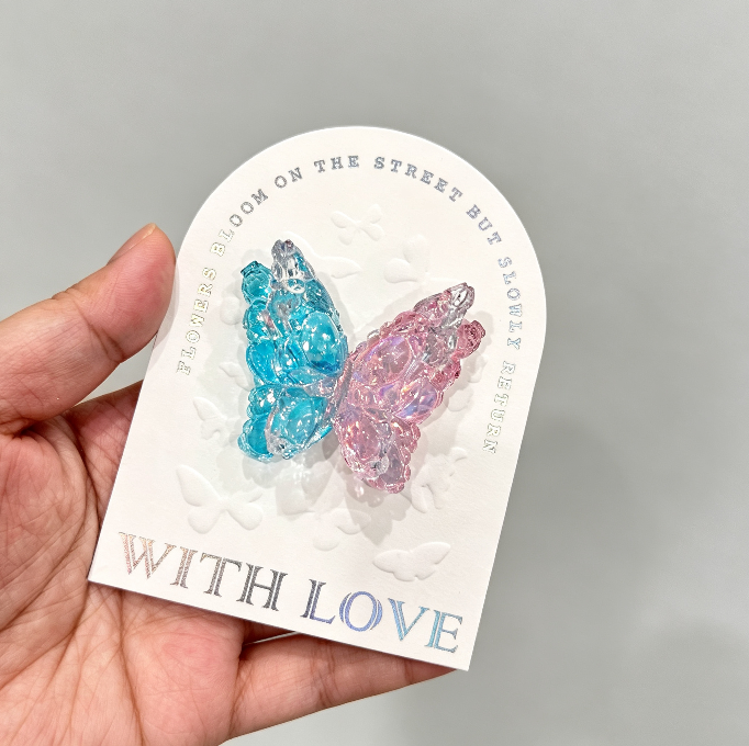 Handmade Diamond-Cut Double-Layer Wing Butterfly Decorative Resin Mold