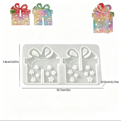 Interlocking Gift Box Hanging Resin Mold