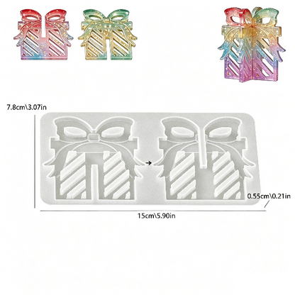 Interlocking Gift Box Hanging Resin Mold