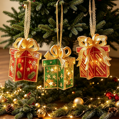 Interlocking Gift Box Hanging Resin Mold