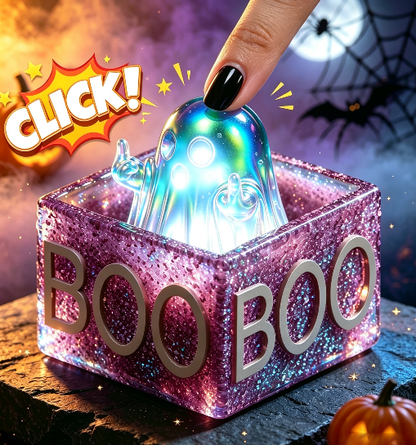 Handmade Middle Finger Ghost Glow-in-the-Dark Fidget Clicker Toy Resin Mold【First-of-Its-Kind & Exclusive】
