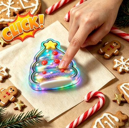 Handmade Christmas Tree Ghost Glow-in-the-Dark Fidget Clicker Toy Resin Mold【First-of-Its-Kind & Exclusive】 (Copy) (Copy)
