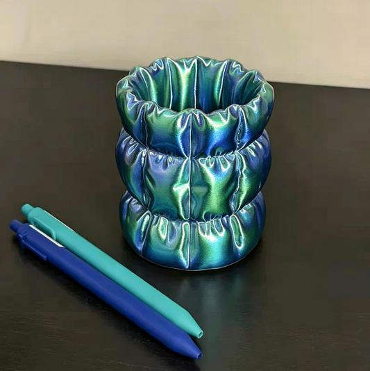 Handmade Textured Makeup Brush & Pen Holder Resin Mold