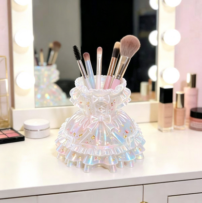 Handmade Vintage Dress Pen Holder & Makeup Brush Holder Resin Mold