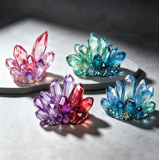 Crystal Cluster Decorative Figurine Resin Mold