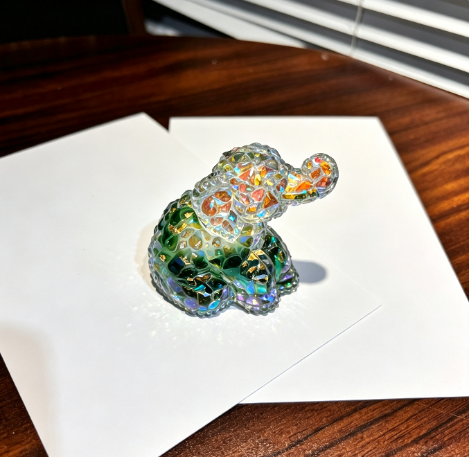 Handmade Diamond Elephant Decorative Figurine Resin Mold