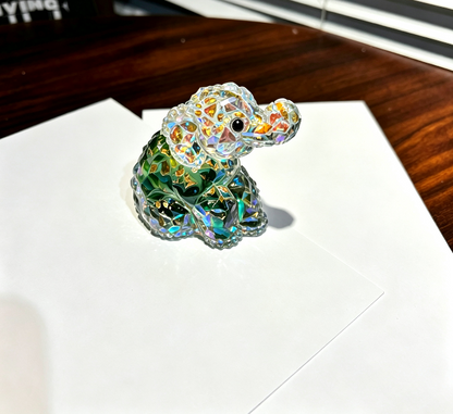 Handmade Diamond Elephant Decorative Figurine Resin Mold