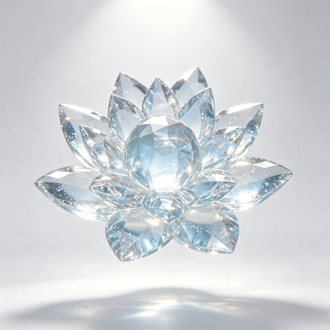 【VIP EXCLUSIVE】Handmade Diamond-Cut Lotus Decorative Figurine Resin Mold