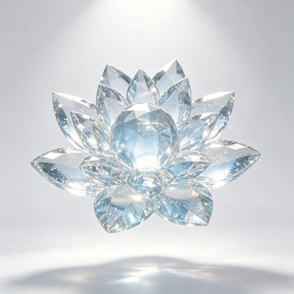 【VIP EXCLUSIVE】Handmade Diamond-Cut Lotus Decorative Figurine Resin Mold