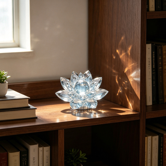 【VIP EXCLUSIVE】Handmade Diamond-Cut Lotus Decorative Figurine Resin Mold