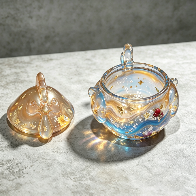 【VIP EXCLUSIVE】Handmade Cute Chicken-Shaped Big Belly Storage Jar Resin Mold