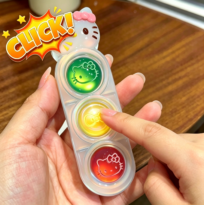 Handmade Cute Long Cat Multi-Click Fidget Toy Resin Mold