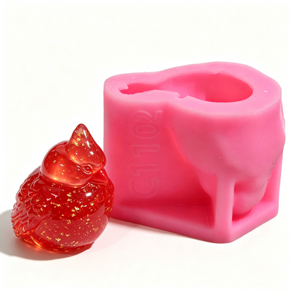 Red Cardinal Bird Decorative Figurine Resin Mold