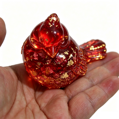 Red Cardinal Bird Decorative Figurine Resin Mold