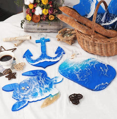 Sea Turtle Boat Anchor Whale Shape Tray Resin Mold