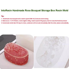 IntoResin Handmade Rose Bouquet Storage Box Resin Mold