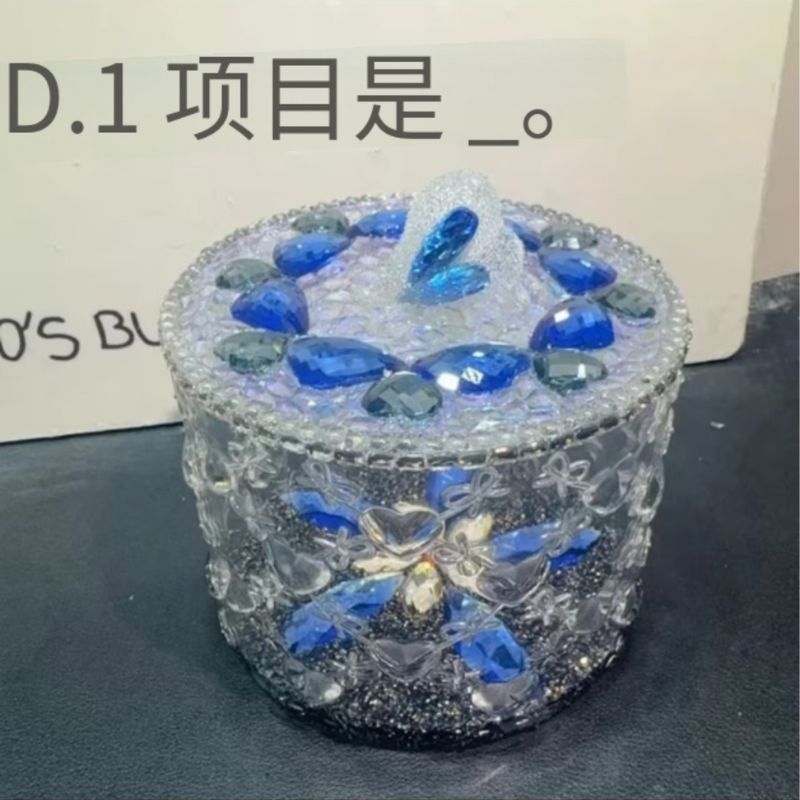Handmade Diamond Large-Capacity Heart-Shaped Relief Storage Jar Resin Mold